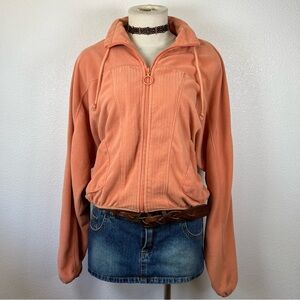 Peach Zip-Up Hoodie